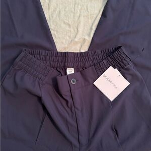 Beyond Yoga Wide Leg Navy Trousers